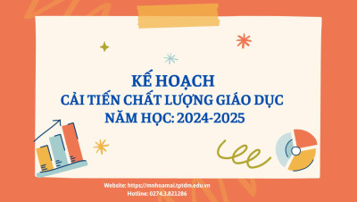 Kế hoạch cải tiến chất lượng giáo dục năm học 2024-2025