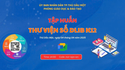 Tập huấn thư viện số online tại trường mầm non Hoa Mai