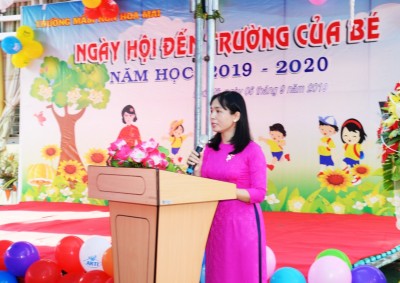 NGÀY HỘI ĐẾN TRƯỜNG CỦA BÉ TRƯỜNG MẦM NON HOA MAI NĂM HỌC 2019-2020