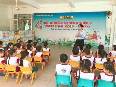 HỘI THI "BÉ CHUẨN BỊ VÀO LỚP MỘT" CẤP TRƯỜNG
