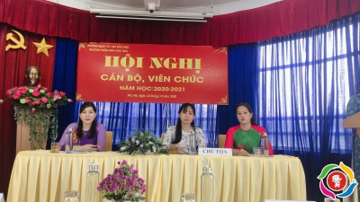 HỘI NGHỊ CÁN BỘ CÔNG CHỨC, VIÊN CHỨC TRƯỜNG MẦM NON HOA MAI NĂM HỌC 2020 - 2021