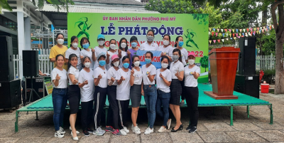 Công đoàn, Chi đoàn Trường Mầm Non Hoa Mai hưởng ứng tham dự Lễ phát động “Ngày chạy Olympic vì sức khỏe toàn dân năm 2022”