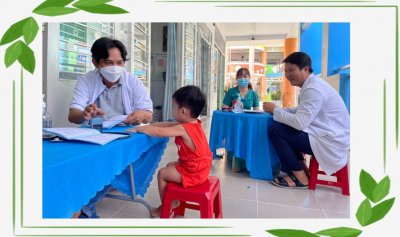 Trường MN Hoa Mai Khám sức khỏe lần 1 cho trẻ năm học 2023-2024