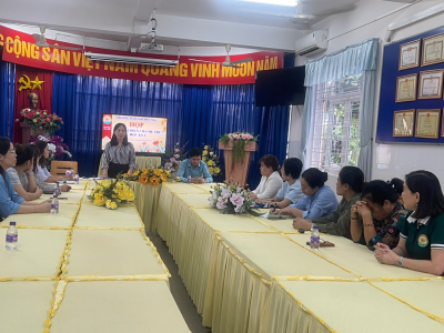 Trường mầm non Hoa Mai tổ chức họp Ban đại diện cha mẹ trẻ học kỳ 1