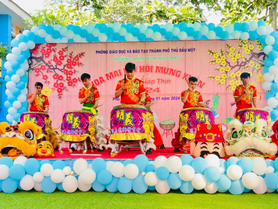 Trường mầm non Hoa Mai "Mở hội mừng xuân Giáp Thìn 2024"