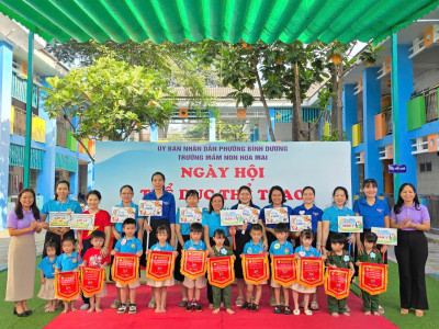 TRƯỜNG MẦM NON HOA MAI TỔ CHỨC NGÀY HỘI THỂ DỤC THỂ THAO CHỦ ĐỀ “NĂNG LƯỢNG MỚI - CẢ NGÀY VUI” NĂM HỌC 2025-2026.