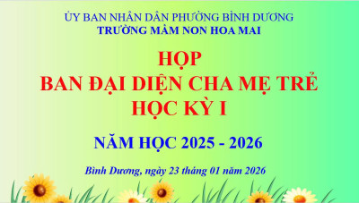 TRƯỜNG MẦM NON HOA MAI TỔ CHỨC HỌP BAN ĐẠI DIỆN CHA MẸ TRẺ HỌC KÌ I NĂM HỌC 2025-2026.