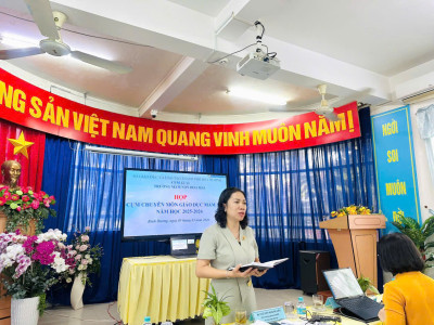 Họp Cụm chuyên môn giáo dục mầm non năm học 2025–2026