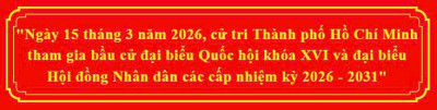 Cử tri thành phố Hồ Chí Minh tham gia bầu cử các cấp nhiệm kỳ 2026-2030