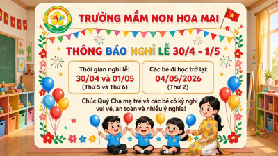 thông báo nghỉ lễ