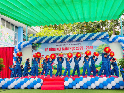 TRƯỜNG MẦM NON HOA MAI TỔ CHỨC LỄ TỔNG KẾT NĂM HỌC 2025 – 2026