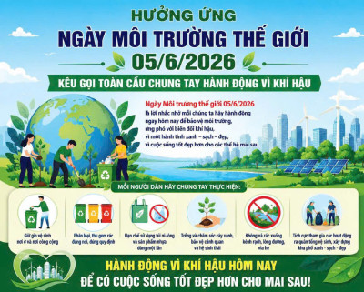 HƯỞNG ỨNG NGÀY MÔI TRƯỜNG THẾ GIỚI 5/6/2026