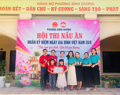 TRƯỜNG MẦM NON HOA MAI XUẤT SẮC ĐẠT GIẢI NHÌ HỘI THI NẤU ĂN CHÀO MỪNG NGÀY GIA ĐÌNH VIỆT NAM 28/6