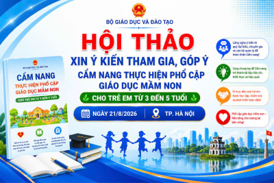 TRƯỜNG MẦM NON HOA MAI THAM DỰ HỘI THẢO XIN Ý KIẾN CẨM NANG TRIỂN KHAI THỰC HIỆN PHỔ CẬP GIÁO DỤC MẦM NON CHO TRẺ EM TỪ 3 ĐẾN 5 TUỔI