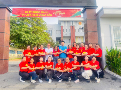 TRƯỜNG MẦM NON HOA MAI THAM GIA CHƯƠNG TRÌNH ĐI BỘ “CÙNG VIỆT NAM TIẾN BƯỚC” NĂM 2026