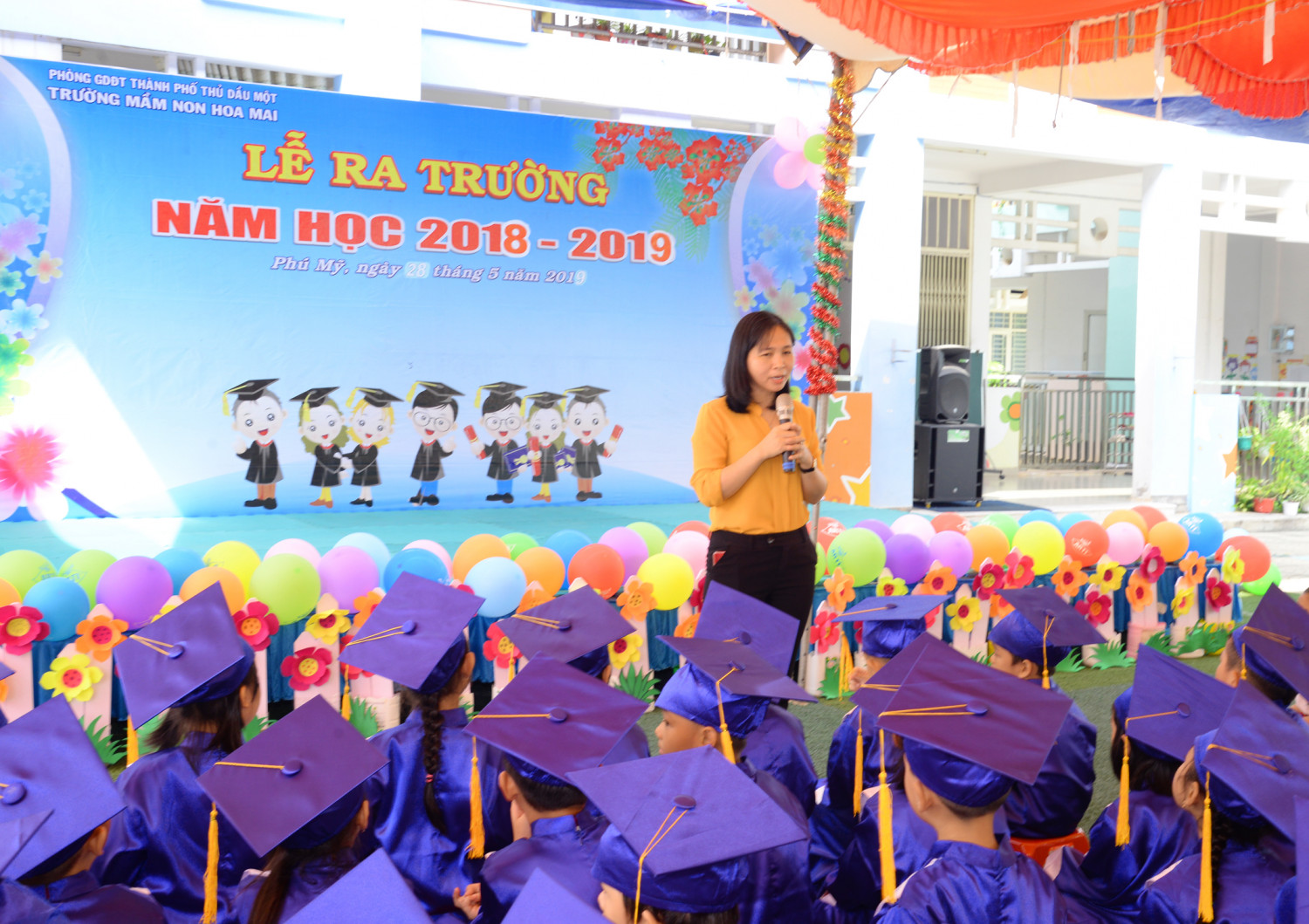 LỄ TỔNG KẾT NĂM HỌC 2018-2019 CỦA CÁC BÉ TRƯỜNG MẦM NON HOA MAI