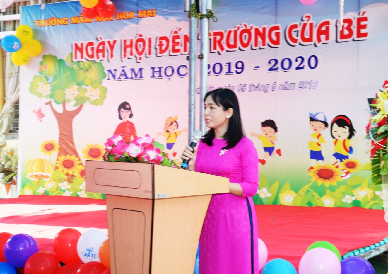NGÀY HỘI ĐẾN TRƯỜNG CỦA BÉ TRƯỜNG MẦM NON HOA MAI NĂM HỌC 2019-2020
