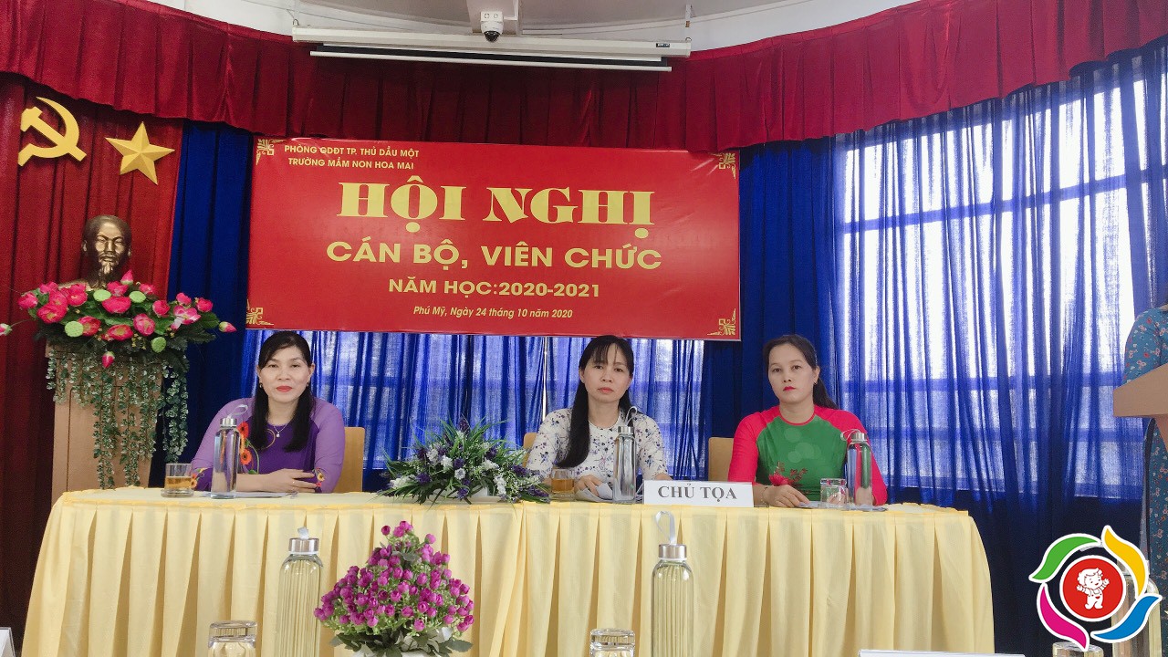 HỘI NGHỊ CÁN BỘ CÔNG CHỨC, VIÊN CHỨC TRƯỜNG MẦM NON HOA MAI NĂM HỌC 2020 - 2021