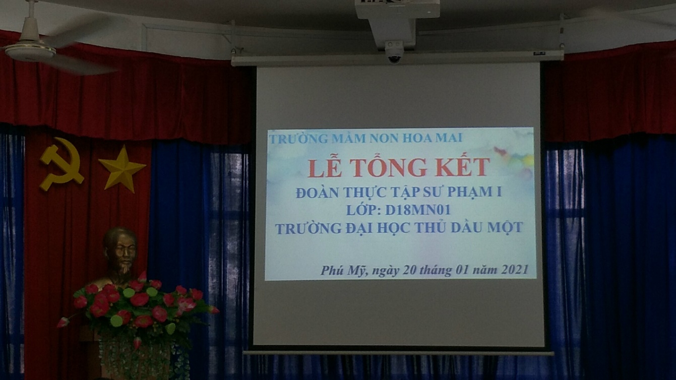 SINH VIÊN ĐẠI HỌC NĂM THỨ 3 TRƯỜNG ĐẠI HỌC THỦ DẦU MỘT LỚP D18MN01 ĐẾN THỰC TẬP TẠI TRƯỜNG MẦM NON HOA MAI