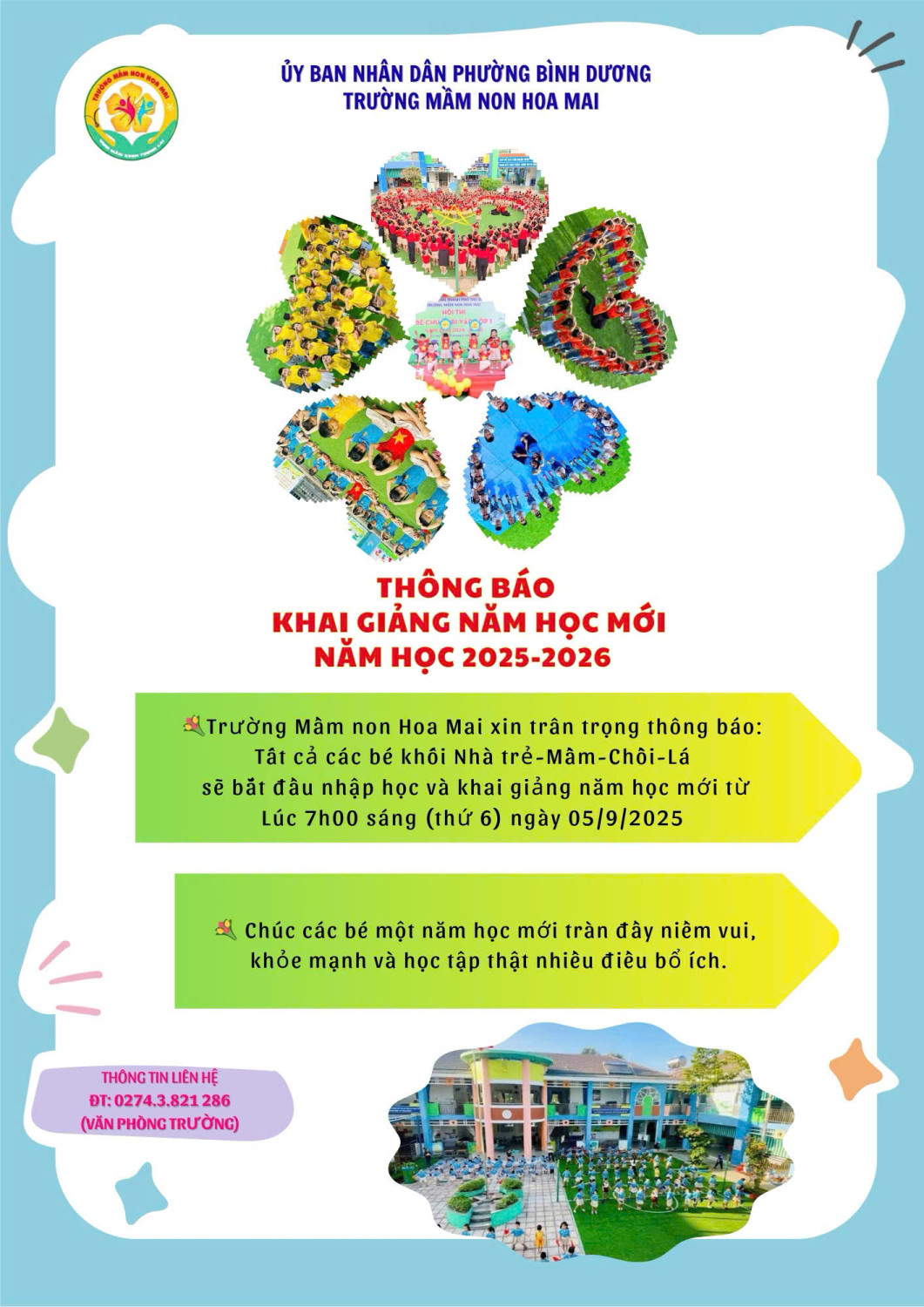THÔNG BÁO KHAI GIẢNG