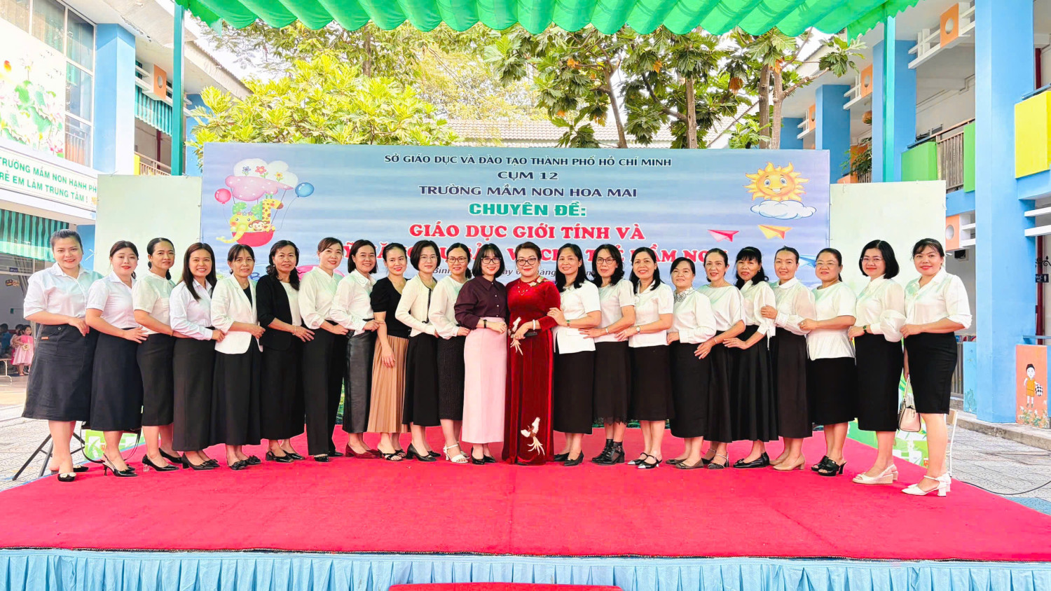 TRƯỜNG MẦM NON HOA MAI – PHƯỜNG BÌNH DƯƠNG TỔ CHỨC CHUYÊN ĐỀ “GIÁO DỤC GIỚI TÍNH VÀ KỸ NĂNG TỰ BẢO VỆ CHO TRẺ MẦM NON”