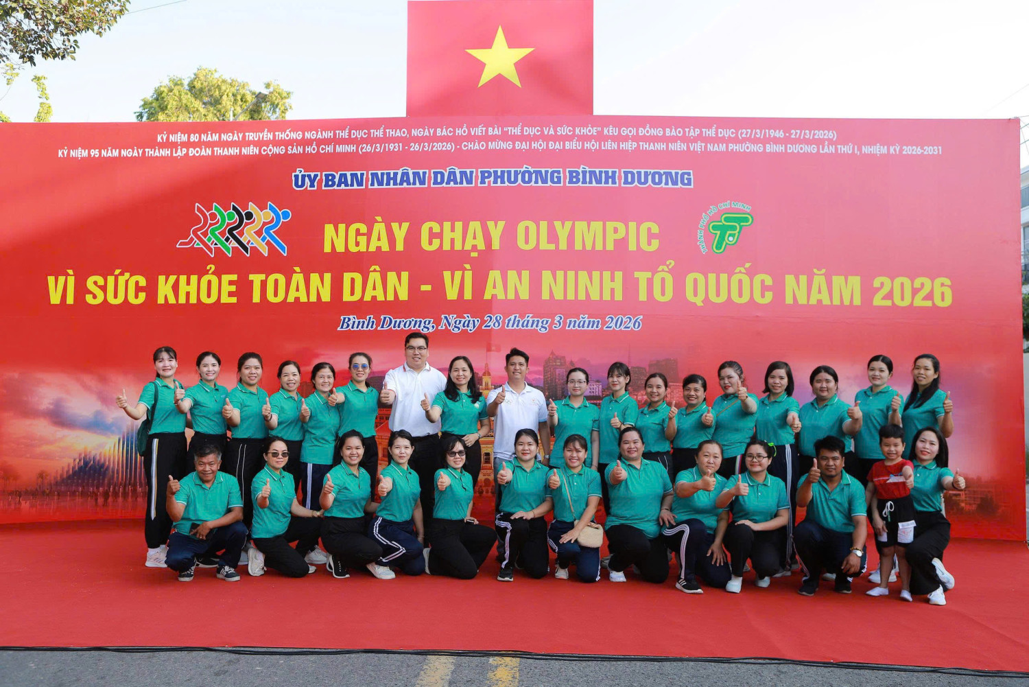 Trường Mầm non Hoa Mai tham gia “Ngày Chạy Olympic - Vì sức khỏe toàn dân – Vì an ninh Tổ quốc năm 2026”