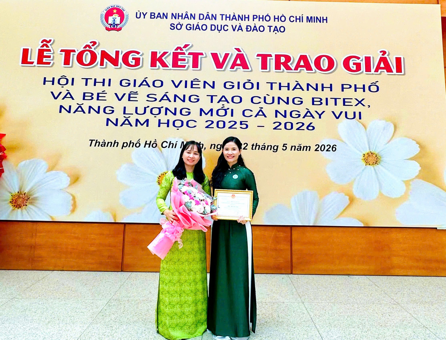Trường Mầm non Hoa Mai tham dự Lễ tổng kết và trao giải các hội thi cấp Thành phố năm học 2025–2026