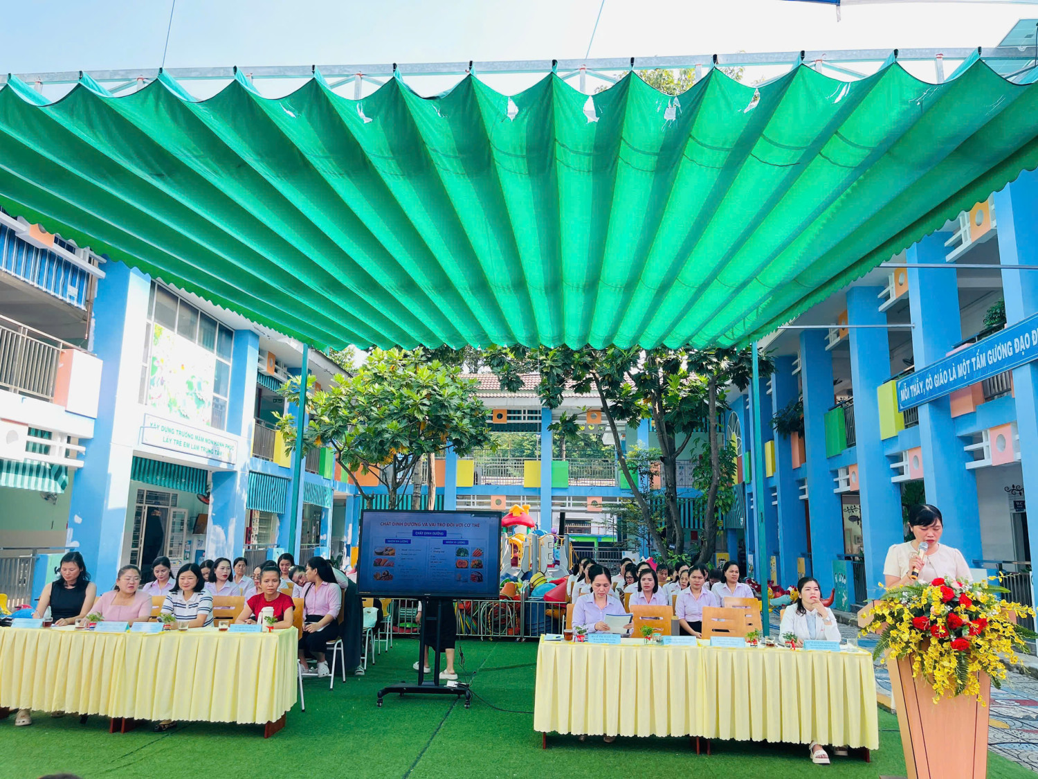 Trường Mầm non Hoa Mai tuyên truyền dinh dưỡng và sức khoẻ cho trẻ